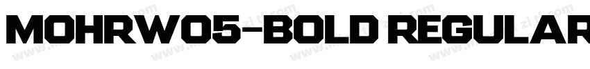 MohrW05-Bold Regular字体转换